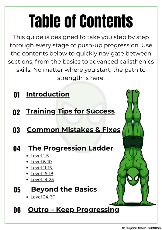 Push-Up Progression Guide (Beginner → Pro)